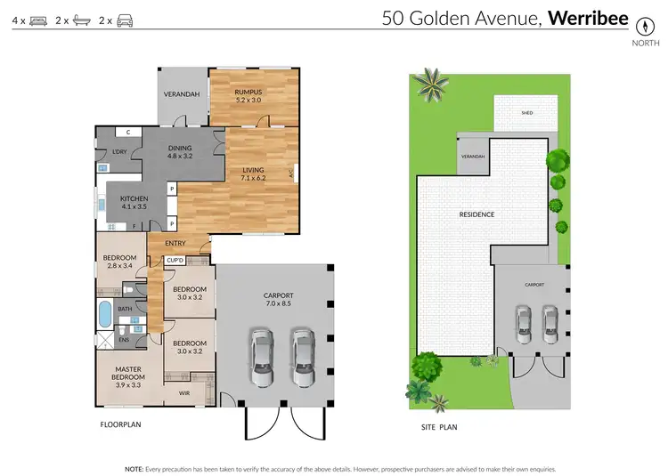 Floorplan of Homely house listing, 50 Golden Avenue, Werribee VIC 3030