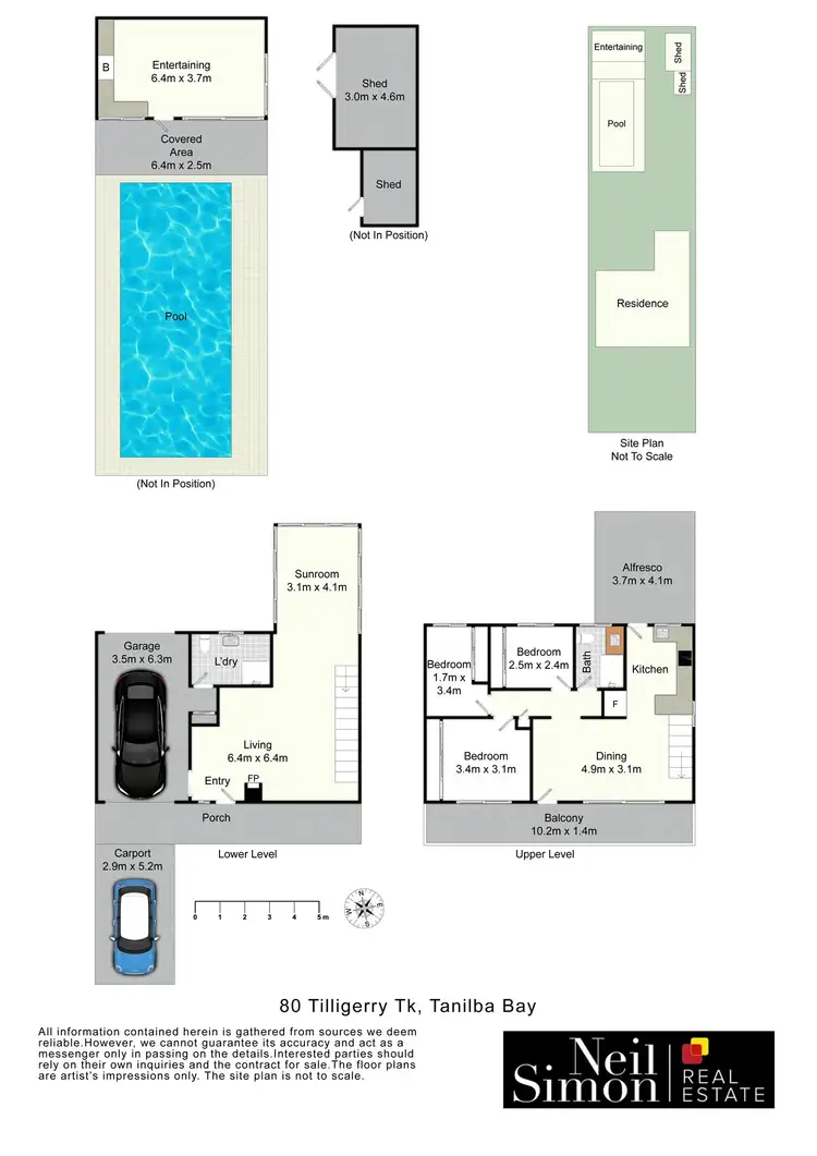 Floorplan of Homely house listing, 80 Tilligerry Track, Tanilba Bay NSW 2319