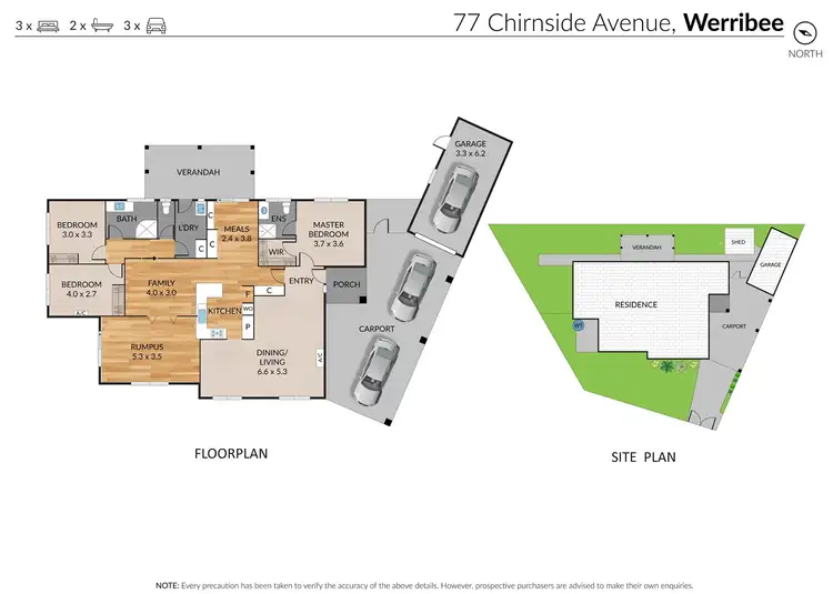 Floorplan of Homely house listing, 77 Chirnside Avenue, Werribee VIC 3030