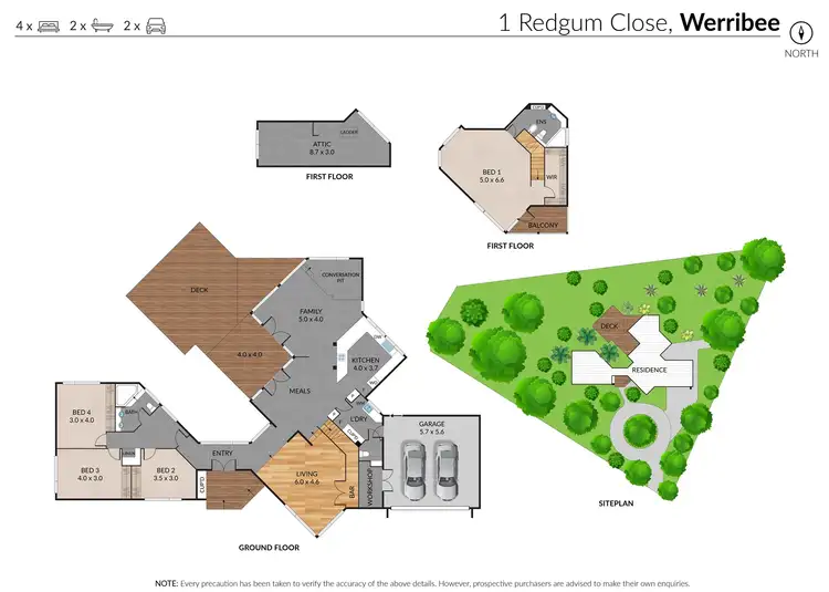 Floorplan of Homely house listing, 1 Redgum Close, Werribee VIC 3030