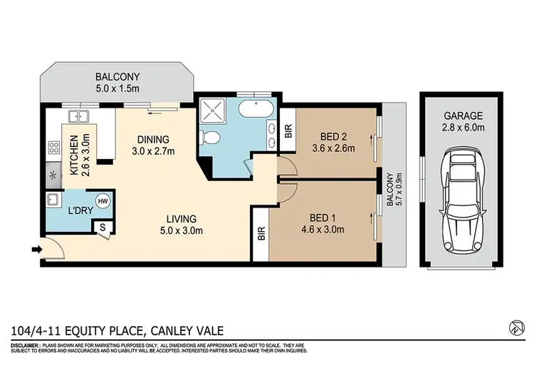 Floorplan of Homely unit listing, 104/4-11 Equity Place, Canley Vale NSW 2166
