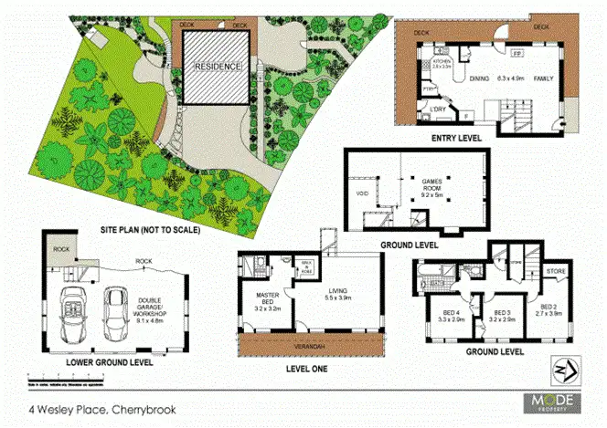 Floorplan of Homely house listing, 4 Wesley Place, Cherrybrook NSW 2126
