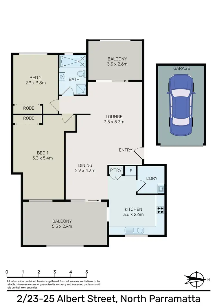 Floorplan of Homely apartment listing, 3/23-25 Albert Street, North Parramatta NSW 2151