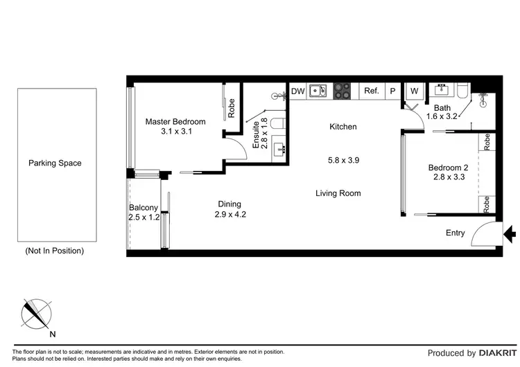 Floorplan of Homely apartment listing, 1911/601 Little Lonsdale St, Melbourne VIC 3000