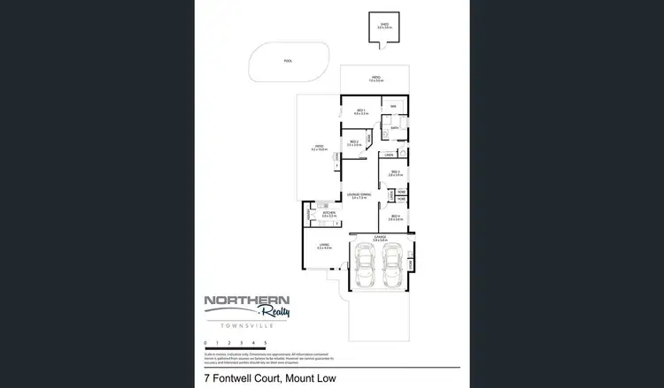 Floorplan of Homely house listing, 7 Fontwell Court, Mount Low QLD 4818