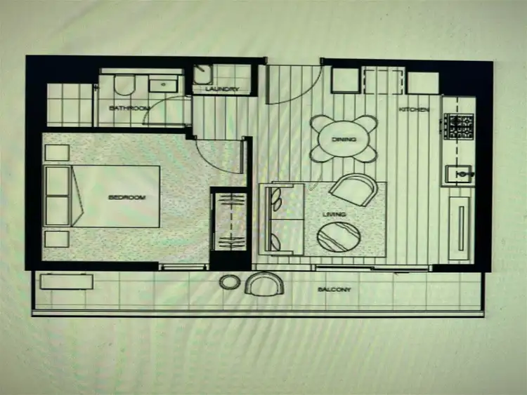 Floorplan of Homely apartment listing, 304/915 Collins St, Docklands VIC 3008