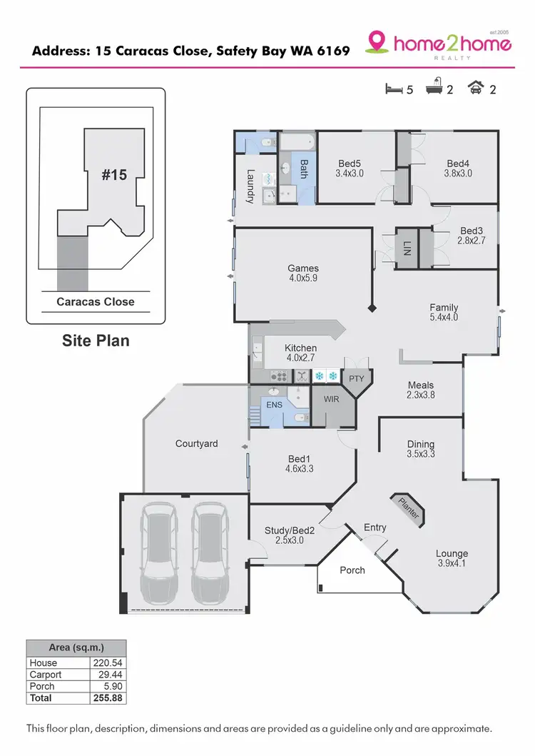 Floorplan of Homely house listing, 15 Caracas Close, Safety Bay WA 6169