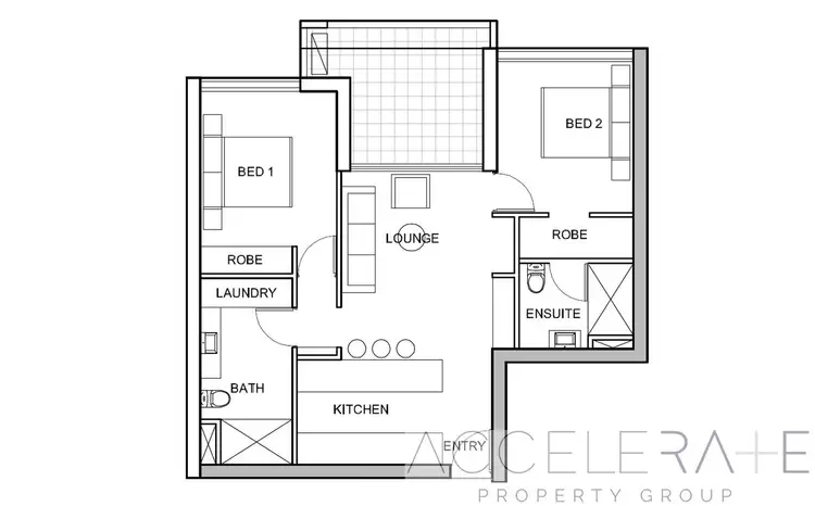 Floorplan of Homely unit listing, 201/27 Ekibin Road, Annerley QLD 4103
