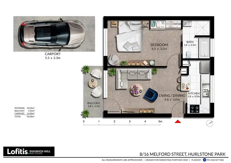 Floorplan of Homely unit listing, 8/16 Melford Street, Hurlstone Park NSW 2193