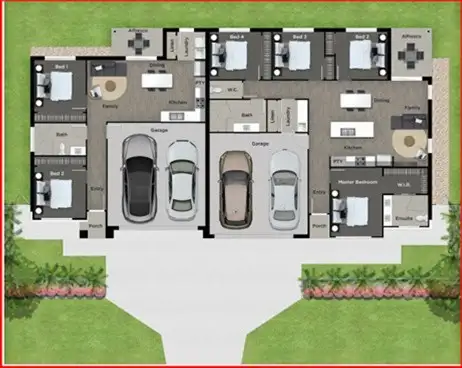 Floorplan of Homely semi-detached listing, Lot 9130 Breckenridge Rd, Logan Reserve QLD 4133