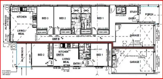 Floorplan of Homely semi-detached listing, L30/L30 Paradise Rd, Burpengary QLD 4505