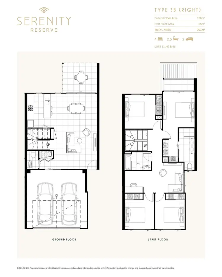 Floorplan of Homely townhouse listing, 31/1 Lake Serenity Blvd, Helensvale QLD 4212
