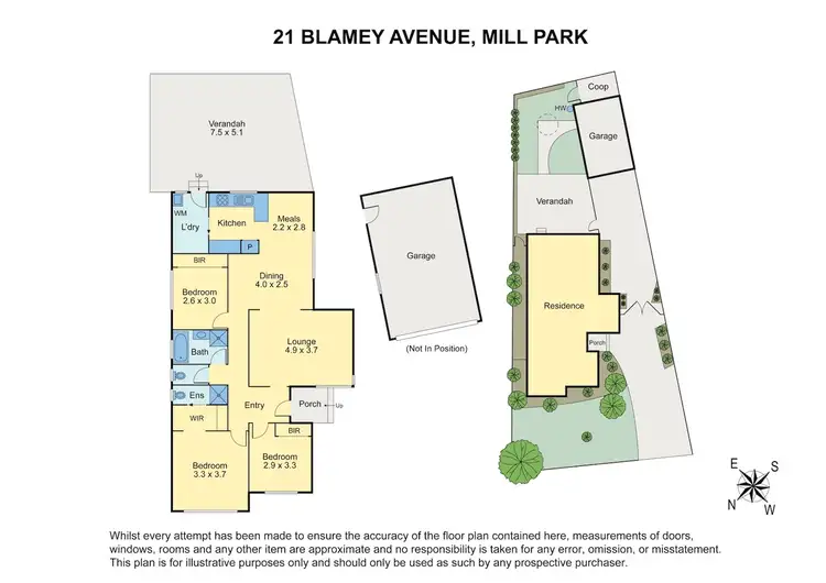 Floorplan of Homely house listing, 21 Blamey Ave, Mill Park VIC 3082