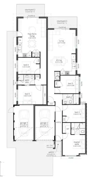 Floorplan of Homely house listing, Lot 21 Catalina Drive, Lakelands WA 6180