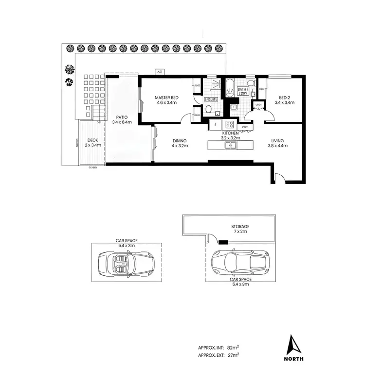 Floorplan of Homely apartment listing, 7/200 Riding Road, Balmoral QLD 4171