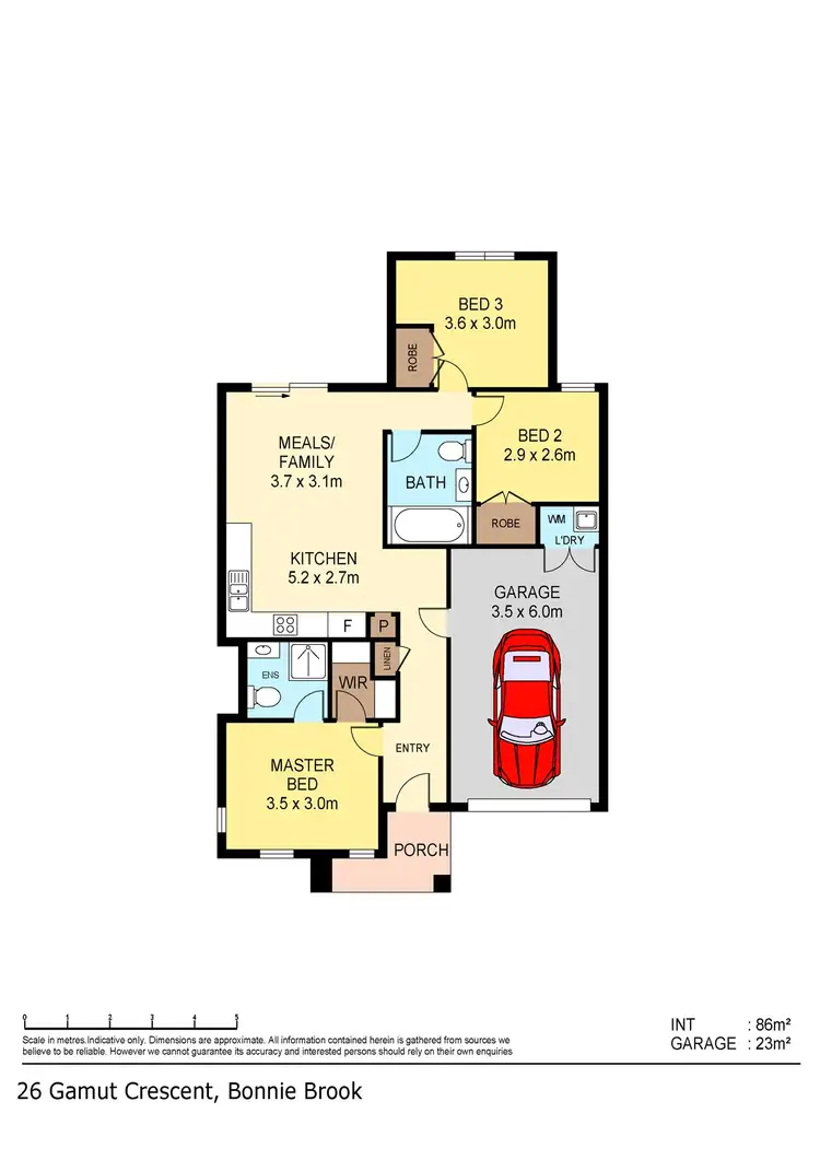 Floorplan of Homely house listing, 26 Gamut Crescent, Bonnie Brook VIC 3335