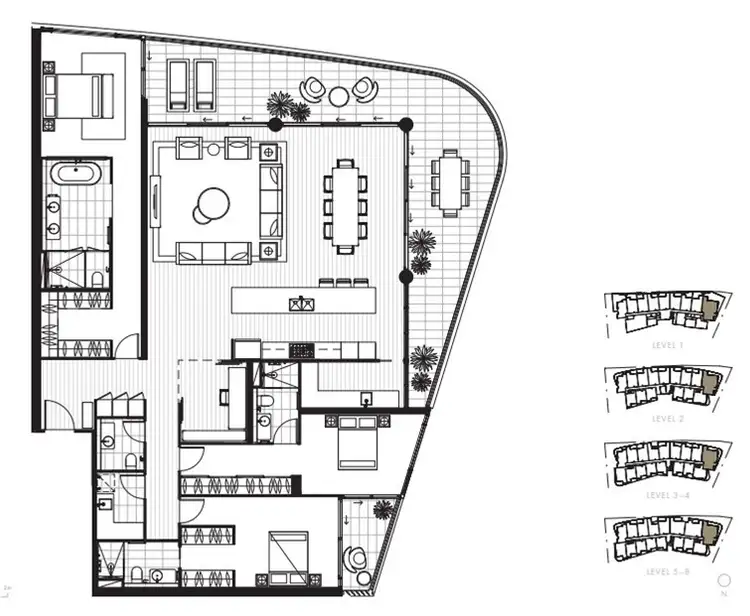 Floorplan of Homely apartment listing, 1701/6 Sickle Avenue, Hope Island QLD 4212