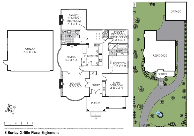 Floorplan of Homely house listing, 8 Burley Griffin Place, Eaglemont VIC 3084