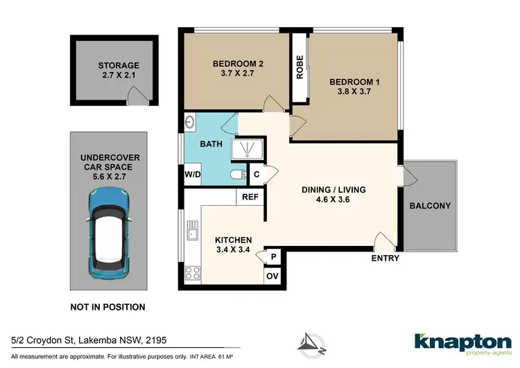 Floorplan of Homely unit listing, 5/2 Croydon Street, Lakemba NSW 2195