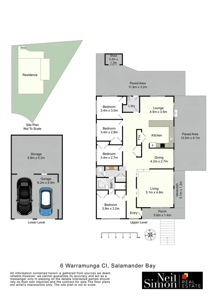 Floorplan of Homely house listing, 6 Warramunga Close, Salamander Bay NSW 2317