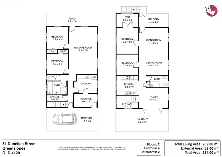 Floorplan of Homely house listing, 81 Dunellan Street, Greenslopes QLD 4120