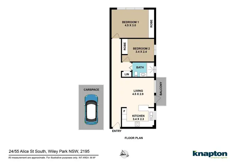 Floorplan of Homely unit listing, 24/55 Alice Street, Wiley Park NSW 2195
