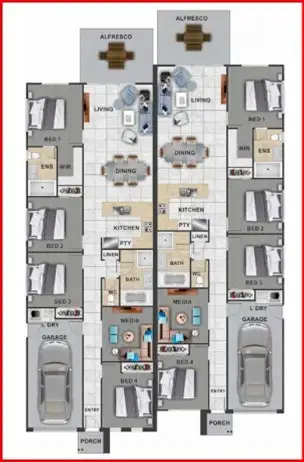 Floorplan of Homely semi-detached listing, L540.av/L540.av Island Outlook, Hervey Bay QLD 4655
