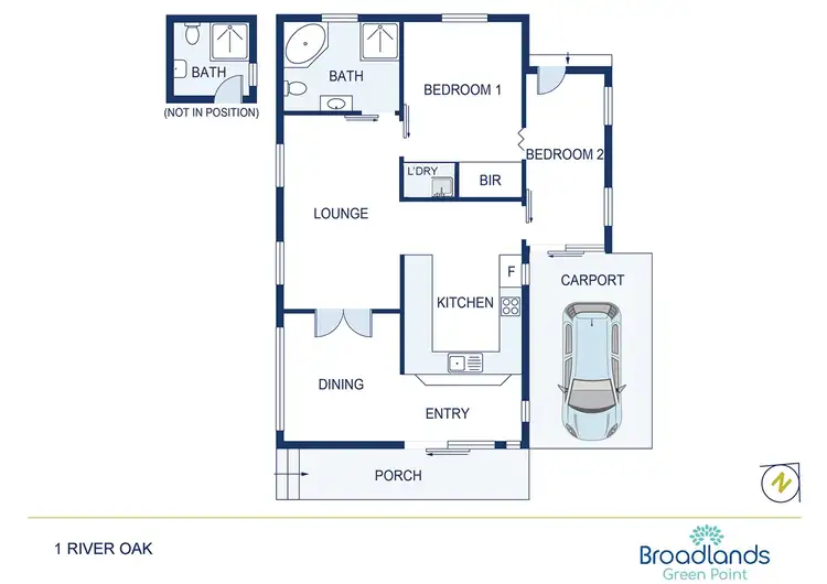Floorplan of Homely retirement listing, 1 River Oak Road, Green Point NSW 2251