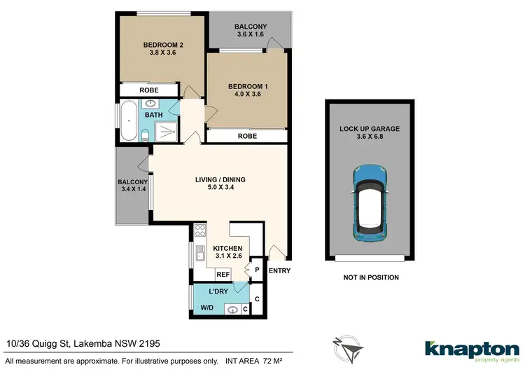 Floorplan of Homely unit listing, 10/36 Quigg Street, Lakemba NSW 2195