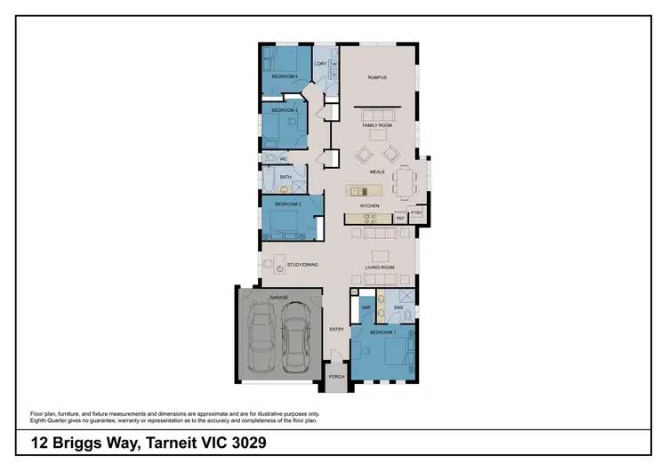 Floorplan of Homely house listing, 12 Briggs Way, Tarneit VIC 3029