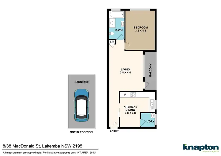 Floorplan of Homely unit listing, 8/38 Macdonald Street, Lakemba NSW 2195