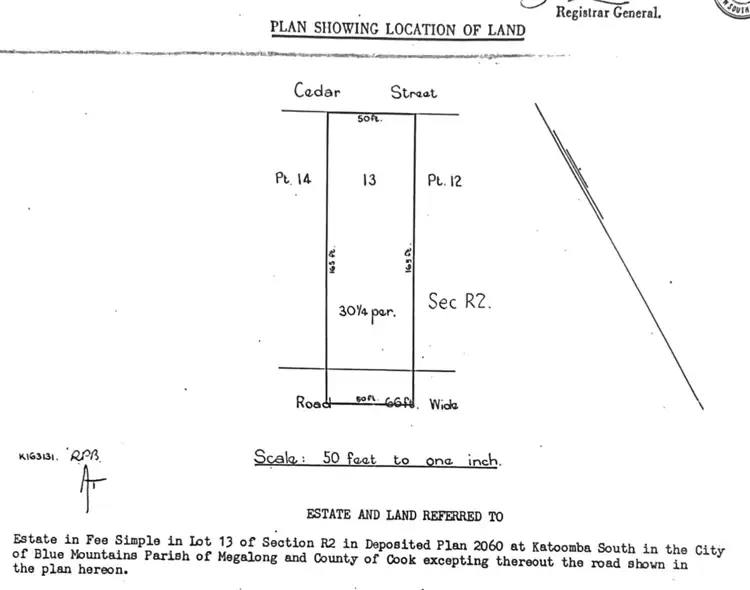 Floorplan of Homely land listing, 24 Cedar Street, Katoomba NSW 2780