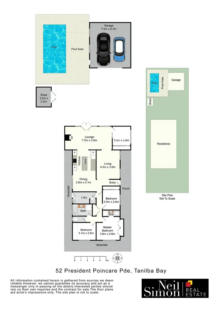 Floorplan of Homely house listing, 52 President Poincare Parade, Tanilba Bay NSW 2319
