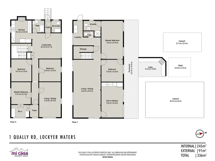 Floorplan of Homely rural property listing, 1 Qually Road, Lockyer Waters QLD 4311
