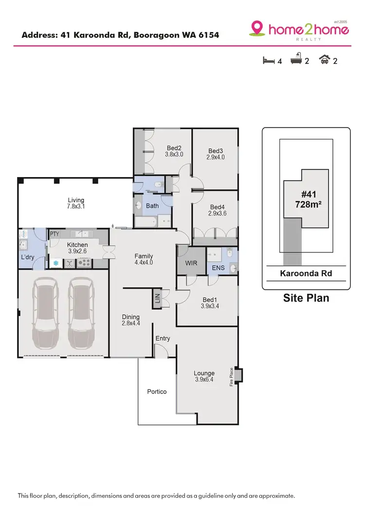 Floorplan of Homely house listing, 41 Karoonda Road, Booragoon WA 6154