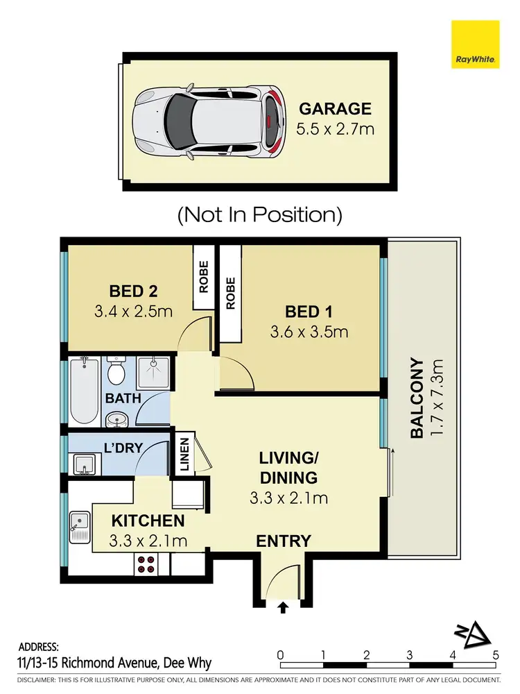 Floorplan of Homely unit listing, 11/13-15 Richmond Ave, Dee Why NSW 2099