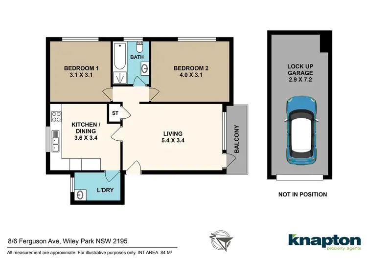Floorplan of Homely unit listing, 8/6 Ferguson Avenue, Wiley Park NSW 2195