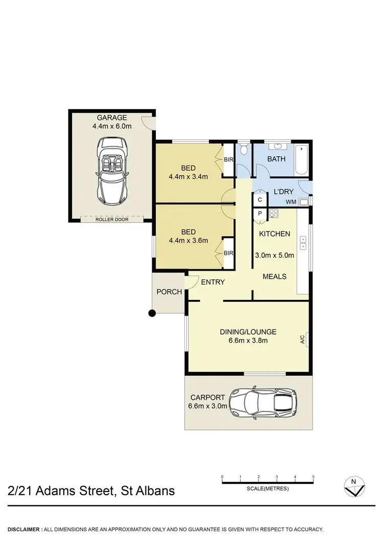 Floorplan of Homely unit listing, 2/21 Adams Street, St Albans VIC 3021