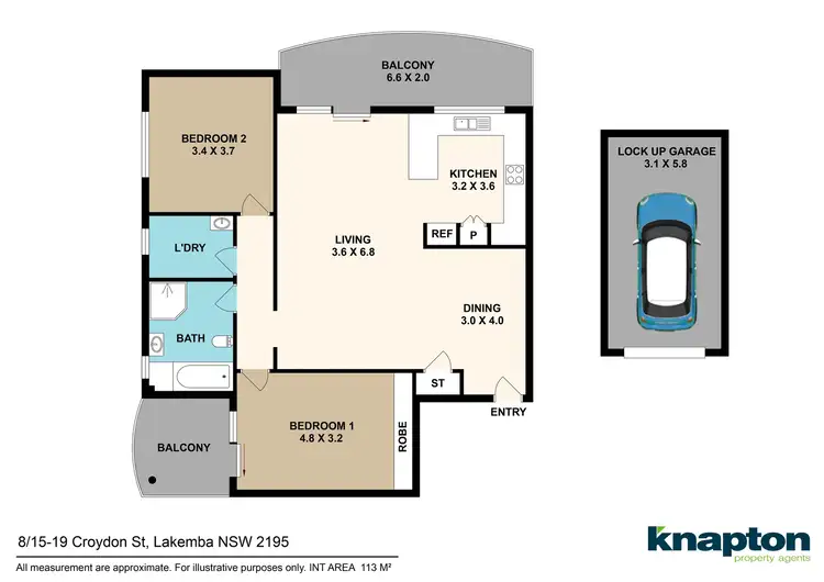 Floorplan of Homely unit listing, 8/15-19 Croydon Street, Lakemba NSW 2195