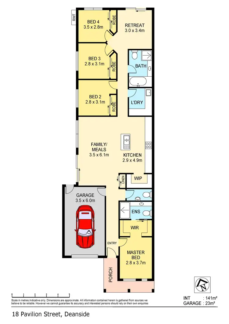 Floorplan of Homely house listing, 18 Pavilion Street, Deanside VIC 3336