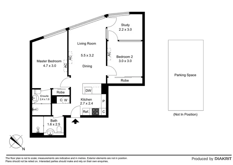 Floorplan of Homely apartment listing, 5802/138 Spencer Street, Melbourne VIC 3000