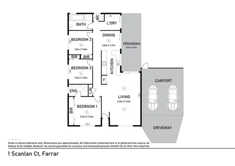 Floorplan of Homely house listing, 1 Scanlan Ct, Farrar NT 830
