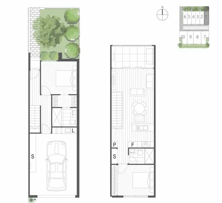 Floorplan of Homely townhouse listing, 11-13 Clingin Street, Reservoir VIC 3073