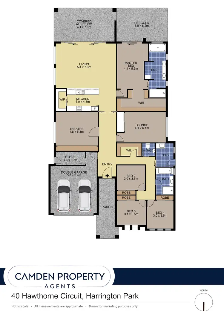 Floorplan of Homely house listing, 40 Hawthorne Circuit, Harrington Park NSW 2567