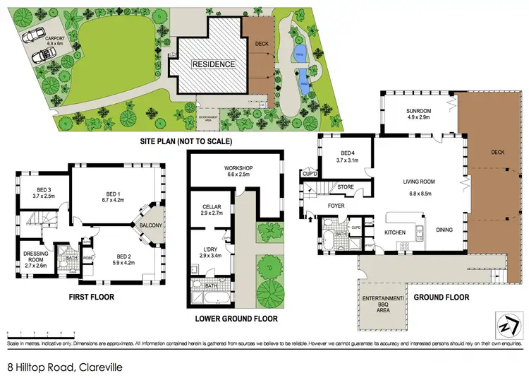 Floorplan of Homely house listing, 8 Hilltop Rd, Avalon Beach NSW 2107