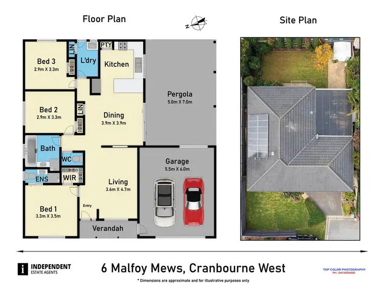 Floorplan of Homely house listing, 6 Malfoy Mews, Cranbourne West VIC 3977