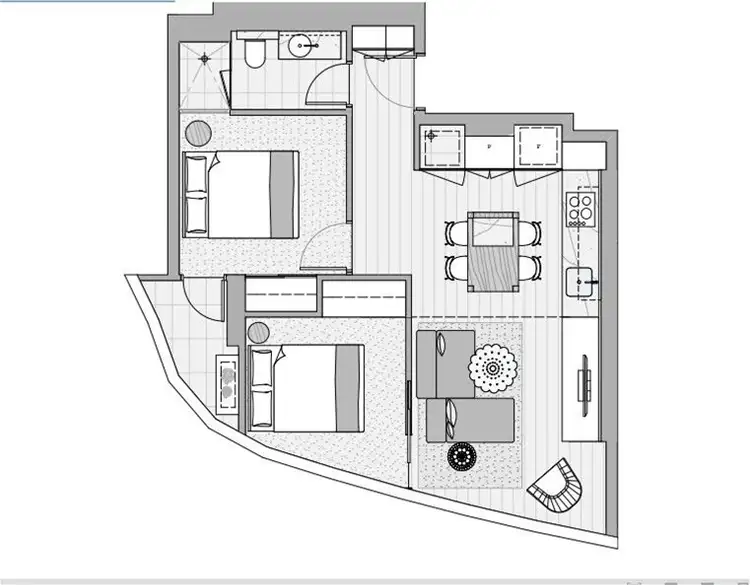 Floorplan of Homely apartment listing, 1314/23 Mackenzie St, Melbourne VIC 3000
