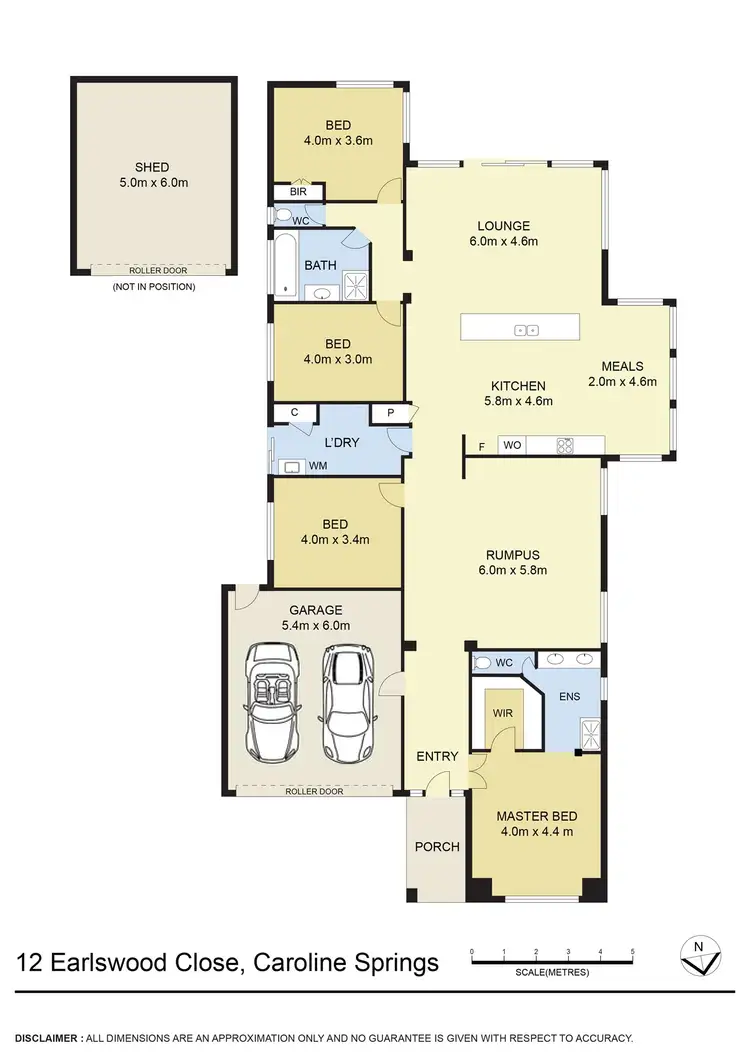 Floorplan of Homely house listing, 12 Earlswood Close, Caroline Springs VIC 3023