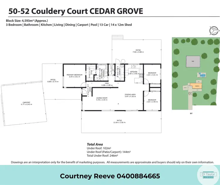 Floorplan of Homely house listing, 50-52 Couldery Court, Cedar Grove QLD 4285