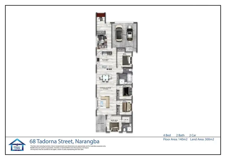 Floorplan of Homely house listing, 68 Tadorna Street, Narangba QLD 4504